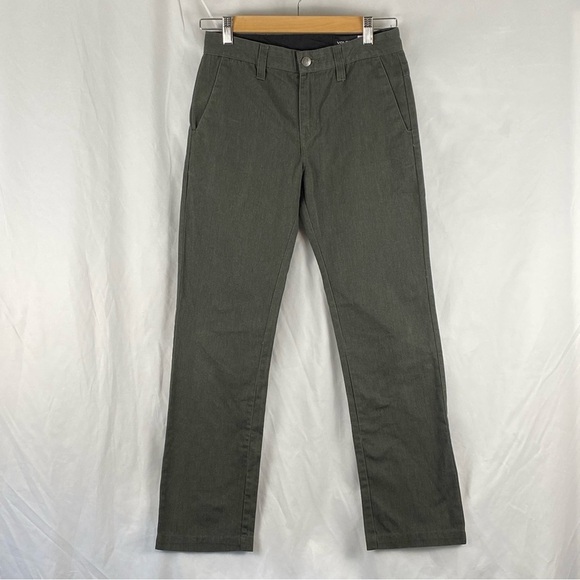 Volcom Youth Big Boy’s Chino VMONTYS Charcoal Heather Gray Size 27 - Picture 1 of 16